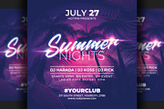 Summer Flyer Template, a Flyer Template by Hotpin (Thumbnail 1 of 2)