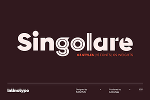 Singolare, a Sans Serif Font by Latinotype