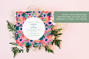 Bold Jungle Blooms Seamless Patterns, a Decorative Illustration by Ramona Schratt (Thumbnail 7 of 9)