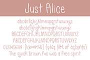Just Alice, a Script Font by Brittney Murphy Design (Thumbnail 2 of 3)