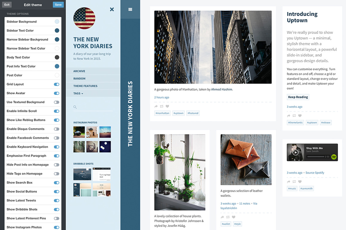 Uptown Tumblr Theme, a Websites & App Template by Themelantic (Photo 3 of 5)