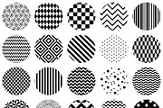 50 Geometric B&W Patterns., a Pattern Graphic by Olya Creative (Thumbnail 2 of 6)