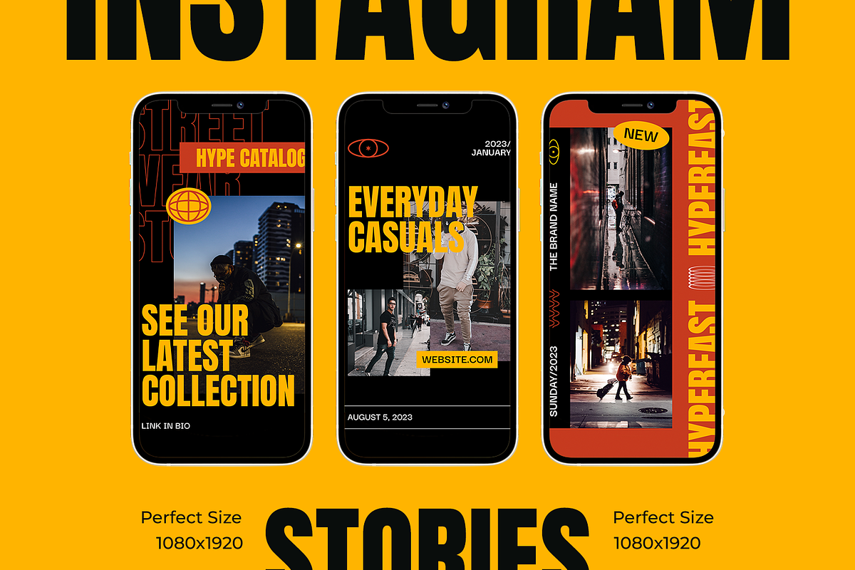 Forca Hypebeast Instagram Template, a Social Media Template by Shinra Labs (Photo 2 of 5)