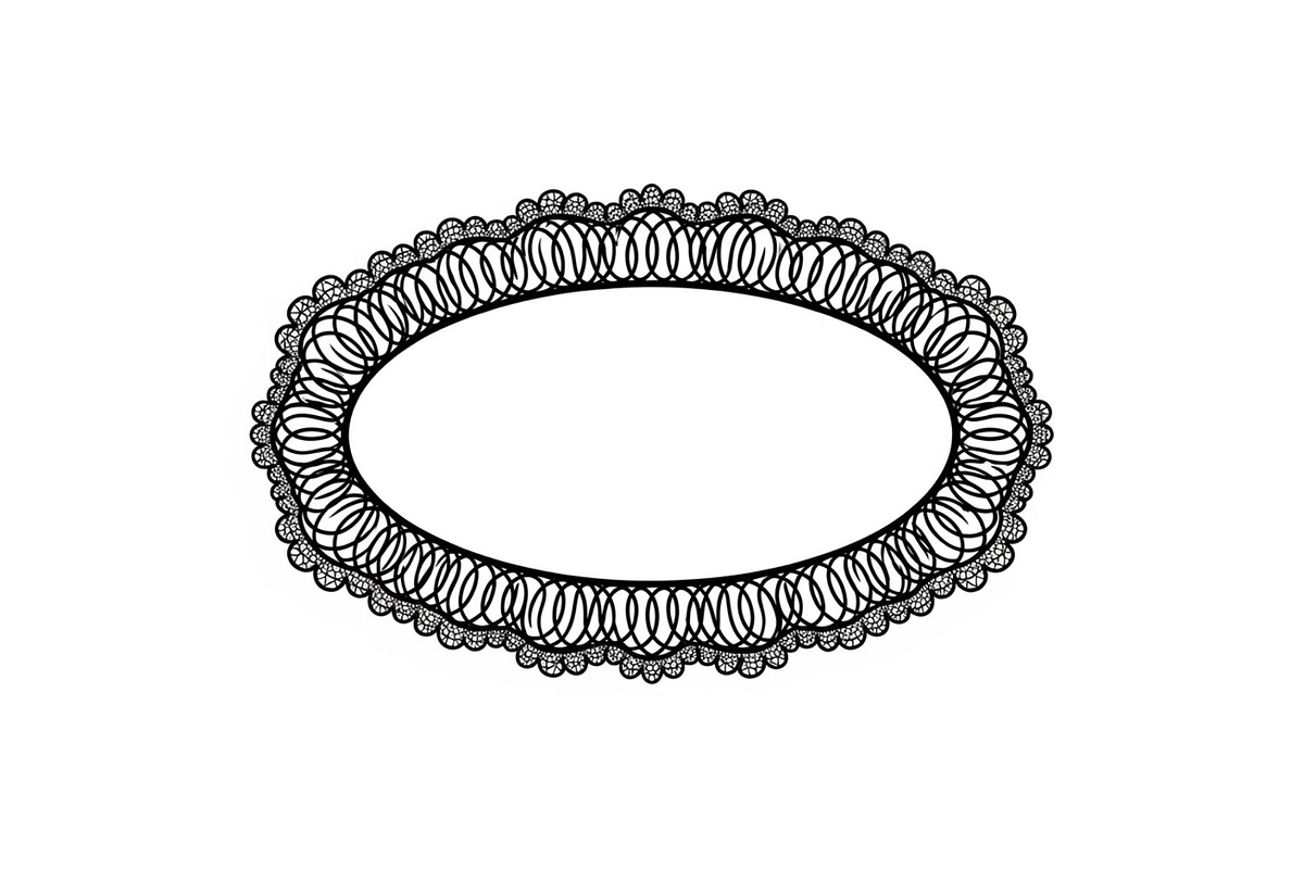Vintage Lace Oval Frame Bundle, an Illustration by yasushie (Photo 30 of 30)