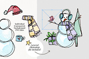 Build Your Own Cute Snowmen, an Illustration by Chelsea Bromley (Thumbnail 4 of 6)