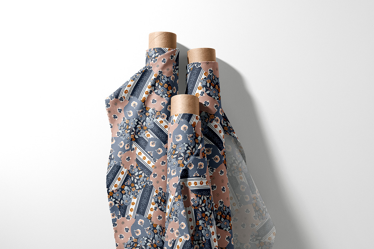 Ethnic Patchwork Floral Pattern, a Pattern Graphic by StudioGlouna (Photo 4 of 9)