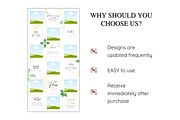 Instagram Template Grid, a Social Media Template by Meoww_Design (Thumbnail 5 of 6)