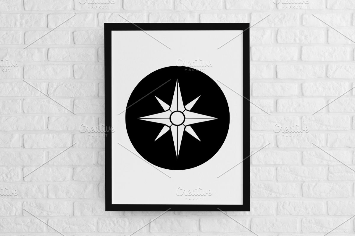 Compass Silhouette SVG, an Object Illustration by newminddesign (Photo 2 of 3)
