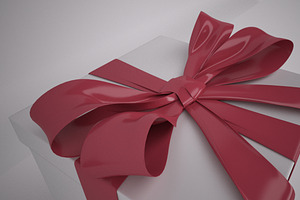 Gift Box With Knotted Bow