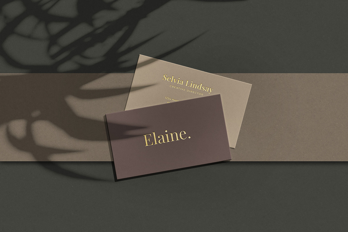 Elaine || Business Card Mockup, a Product Mockup by JafarNation (Photo 4 of 9)
