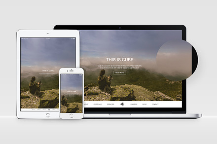 CUBE: Minimal Multi-Purpose Template, a HTML Template by Devero