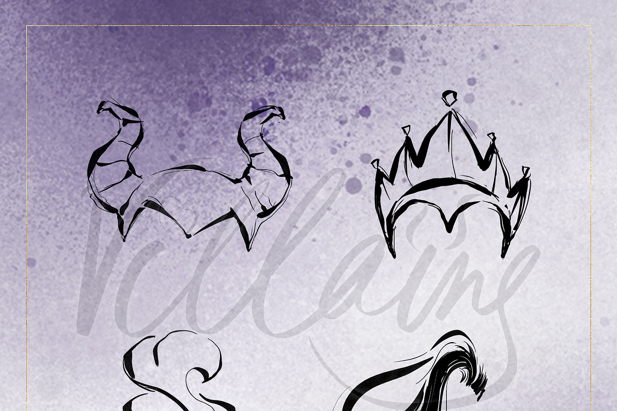 Fairy Tale Villains Doodles Clipart, an Object Graphic by KaramfilaS (Photo 11 of 13)