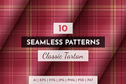 10 Seamless Classic Tartan Patterns, a Pattern Graphic by rwgusev (Thumbnail 1 of 9)