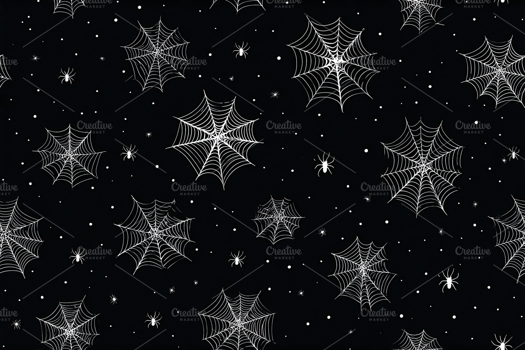 Spooky spider web pattern for Halloween decorations and crafts, a Background Photo by OSORIOartist