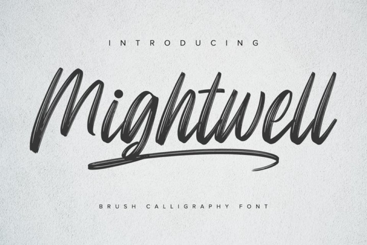 Mightwell, a Script Font by Ditatype (Photo 1 of 8)