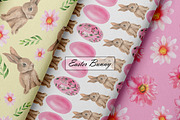 Easter Bunny Seamless Patterns, an Illustration by OlDm_Shop (Thumbnail 5 of 9)