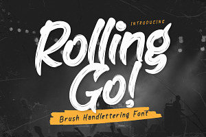 Rolling Go - Brush Handwritten Font