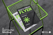 Black Friday Flyer Mockup, an Advertising Mockup by Rielismee (Thumbnail 1 of 5)