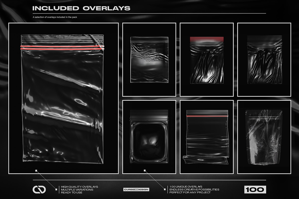 Plastic Wrap Overlays, a Texture Graphic by Cursedesign (Photo 6 of 13)
