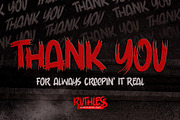 Ruthless - Horror Brush Font, a Font by Gassstype (Thumbnail 8 of 8)