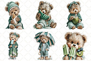 Whimsical Summer Teddy Bear Clipart, an Illustration by Black Bird Studio (Thumbnail 4 of 5)