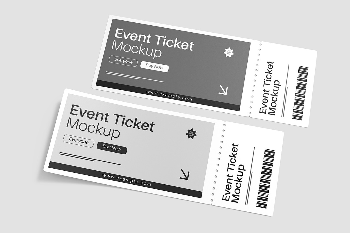 Event Ticket Mockup Set
