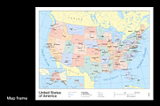 United States Vector Map, a Work Illustration by Fucina™ (Thumbnail 2 of 7)