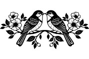 Birds on Branch Vector Collection, an Illustration by Designer_Momina (Thumbnail 15 of 21)