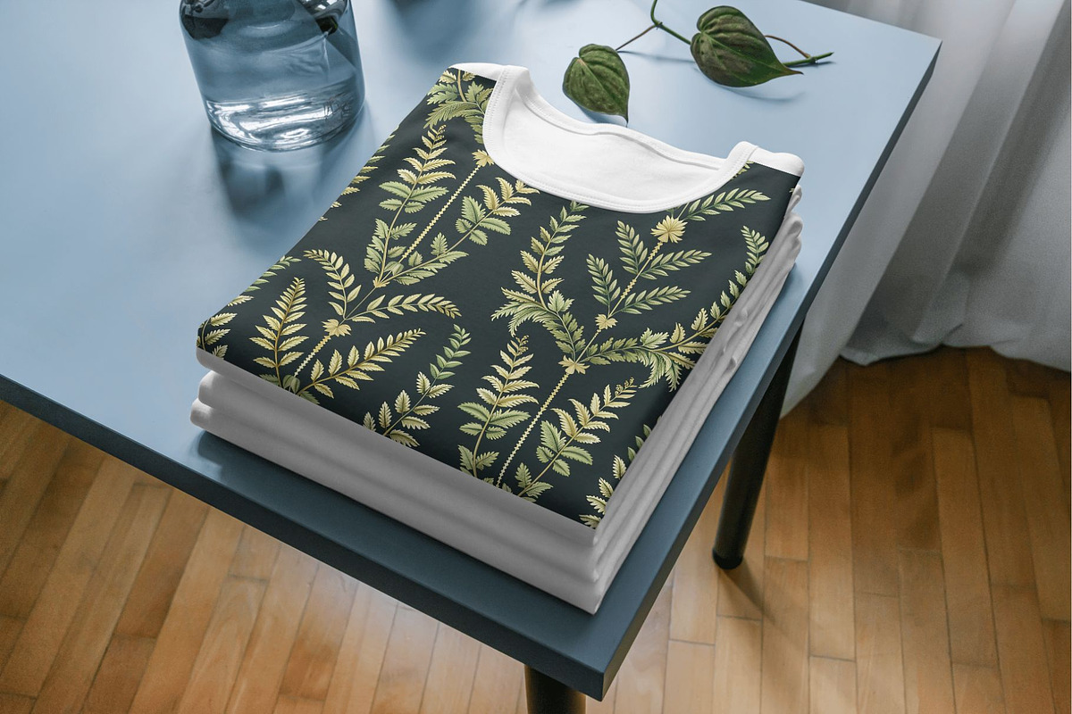 15 Symmetrical Ferns Patterns, a Pattern Graphic by Inknfolly (Photo 5 of 7)