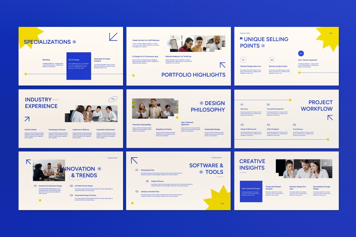 White Company Profile Google Slide, a Presentation Template by graphicook (Photo 3 of 5)