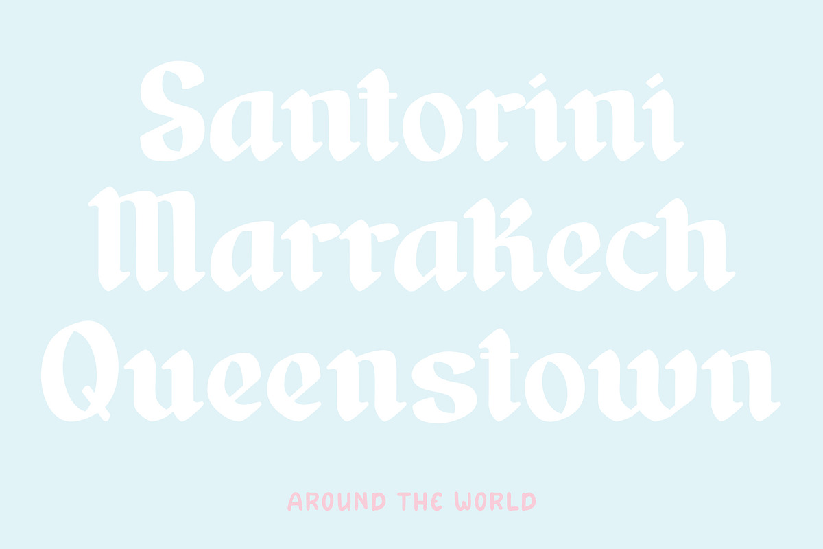 Messy Bun - Blackletter Font, a Blackletter Font by ariodsgn (Photo 6 of 9)