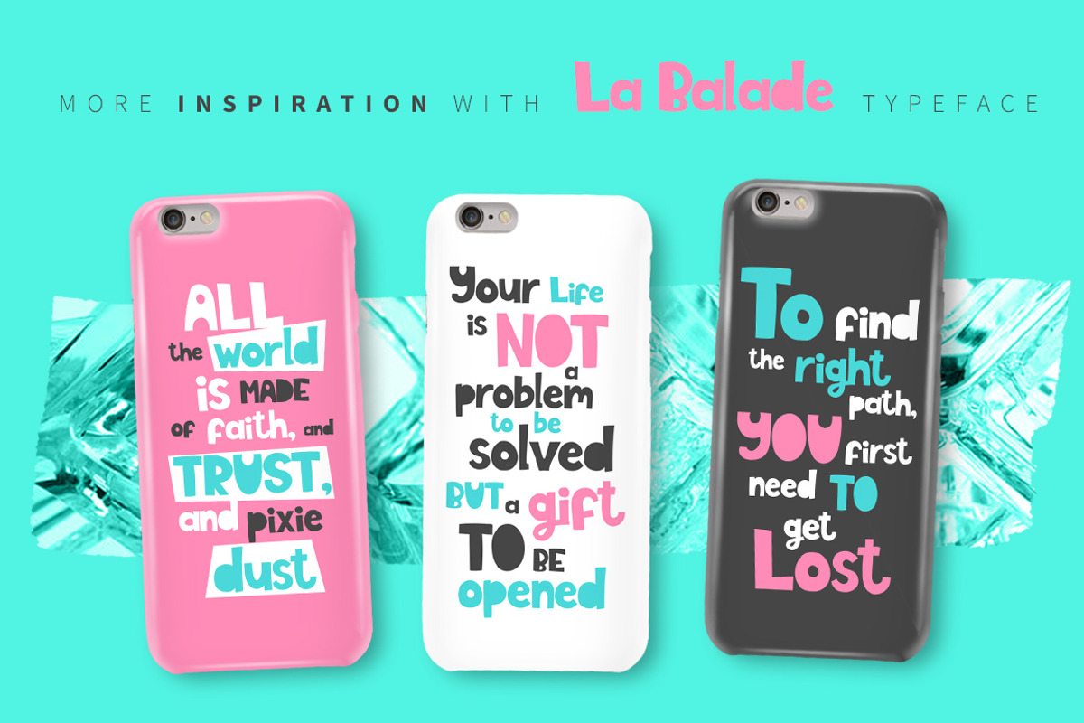 La Balade - Creative Typeface preview 8