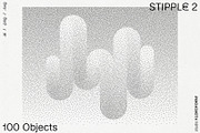 Stipple 2 - 100 dotted objects, an Object Graphic by kloroform (Thumbnail 1 of 21)
