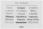 The Fashion Font Bundle (18 Fonts), a Serif Font by HipFonts (Thumbnail 2 of 18)