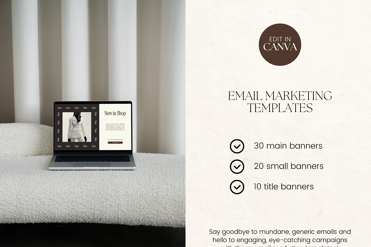 Email Marketing Newsletter Template, an Email Template by Branding Babe Co. (Photo 2 of 9)