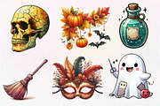 Vintage Halloween Clipart, an Illustration by Dream Creation (Thumbnail 3 of 7)