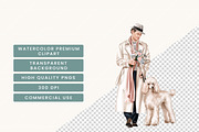 Watercolor French Paris Clipart, an Object Illustration by BusyDaydesign (Thumbnail 7 of 9)