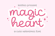 Magic Heart - Valentines Font, a Handwritten Font by Keithzo (Thumbnail 1 of 7)
