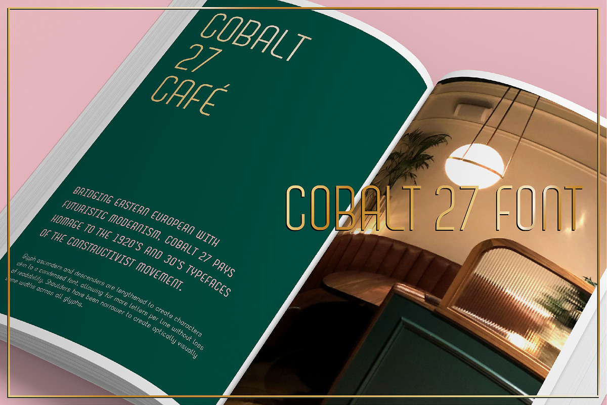 Cobalt 27 Modernist Font Family, a Sans Serif Font by Lee Iley (Photo 2 of 6)