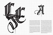 Frakturshape Line, a Blackletter Font by cromatixclassroom (Thumbnail 9 of 9)