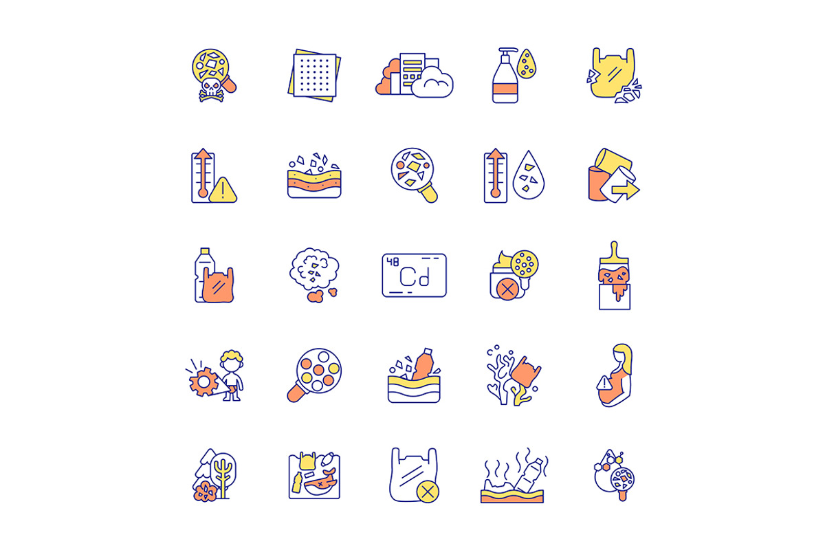 Environmental problems and solutions, an Outline Icon by IMG Visuals (Photo 19 of 23)