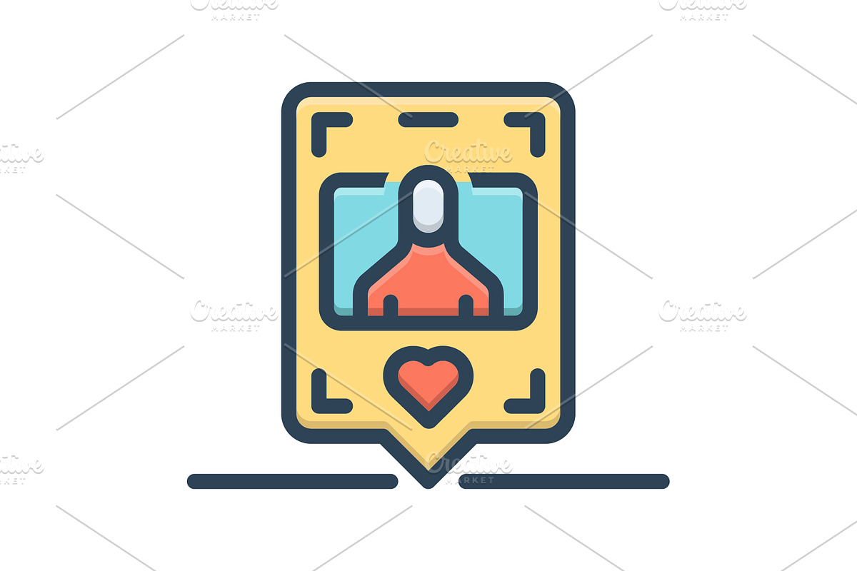 Follow social media color icon, a Duotone Icon by Creative priyanka