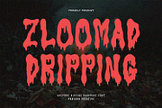 Zloomad Dripping Display Font, a Handwritten Font by Maulana Creative (Thumbnail 1 of 7)