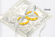 Wedding rings watercolor clipart, an Object Illustration by KathrineWatercolor (Thumbnail 9 of 10)