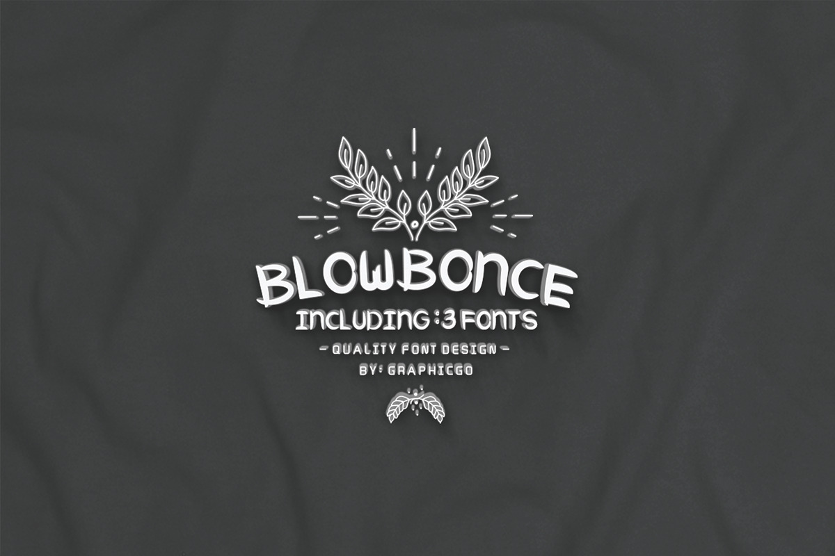 Blowbonce Font preview 3