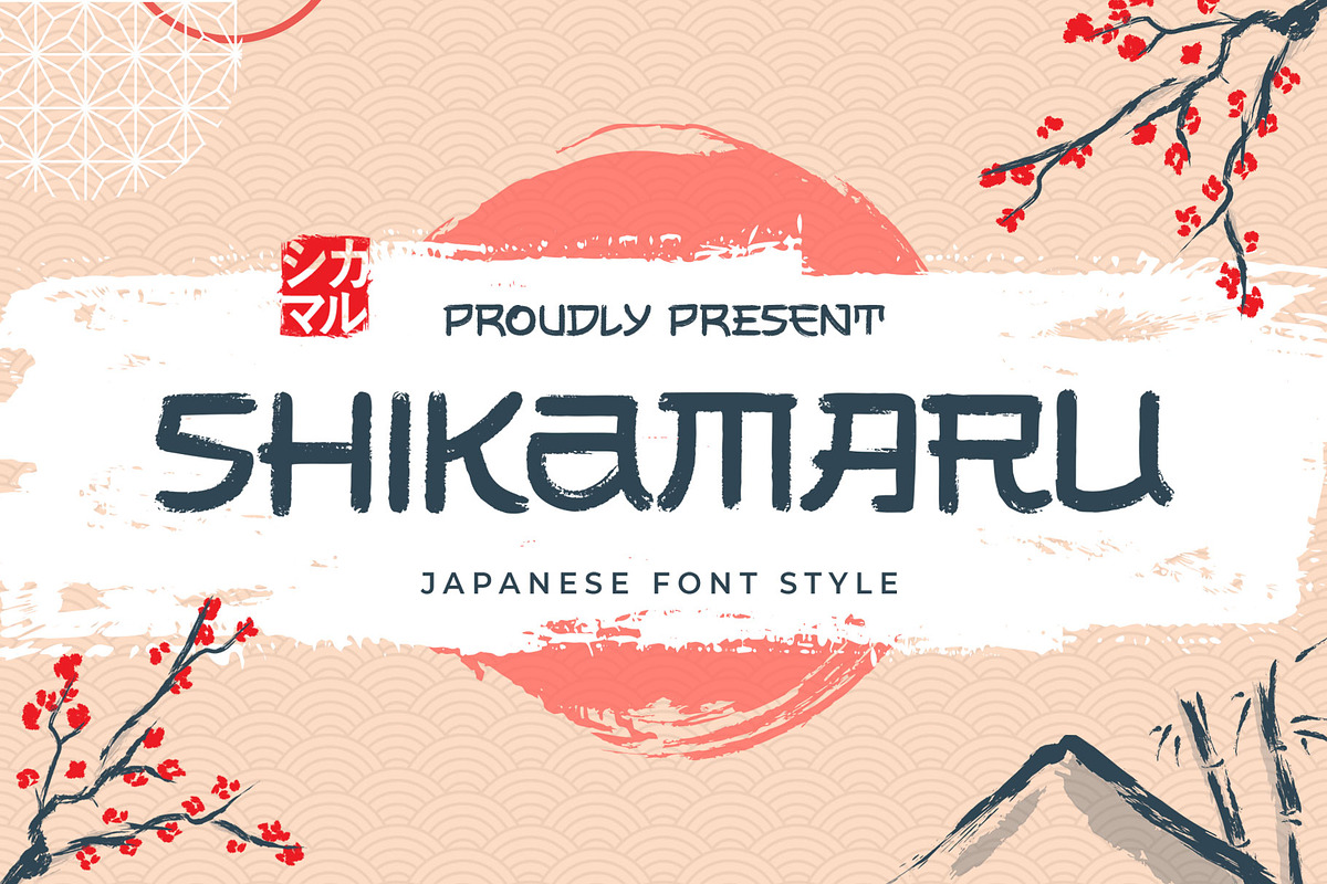 Shikamaru - Japanese Style, a Font by Arterfak Project (Photo 1 of 11)