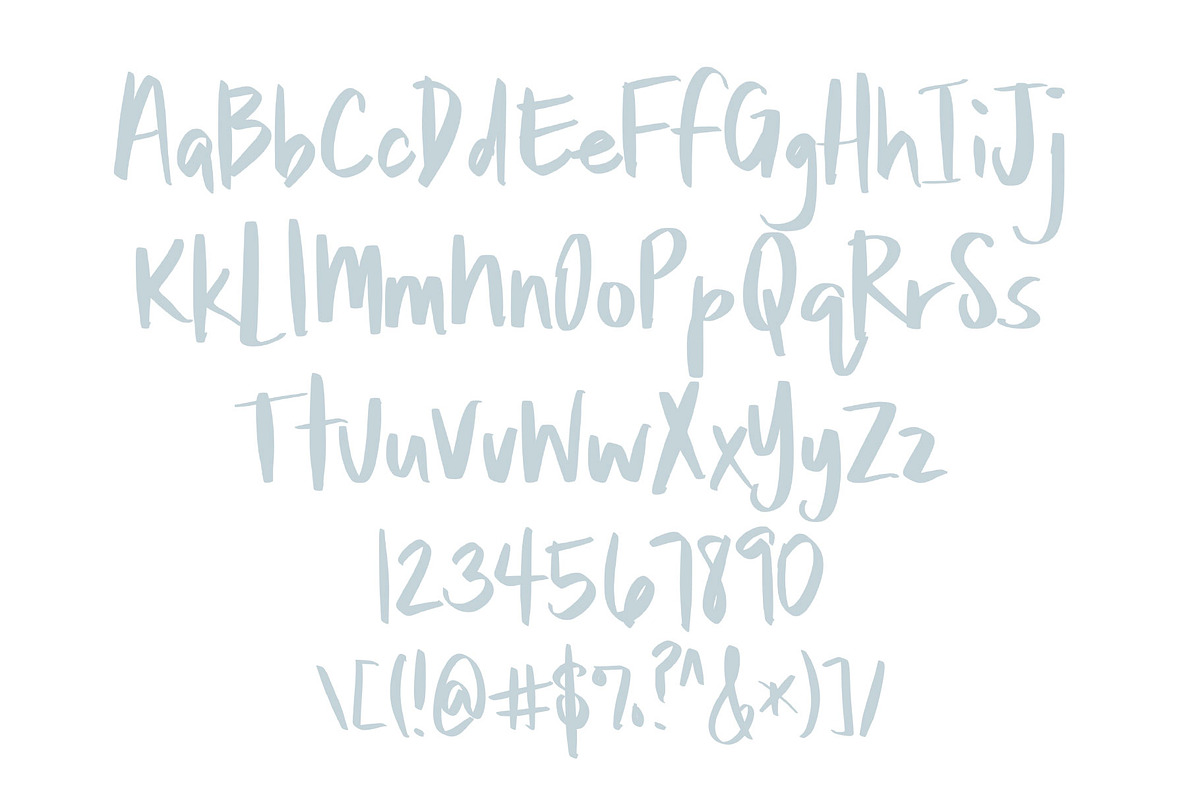 In The Stillness Handwritten font, a Handwritten Font by Jodi Van der Kruik (Photo 5 of 6)