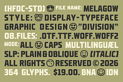 Melagow Display Variable, a Sans Serif Font by 24Design Studios (Thumbnail 2 of 11)