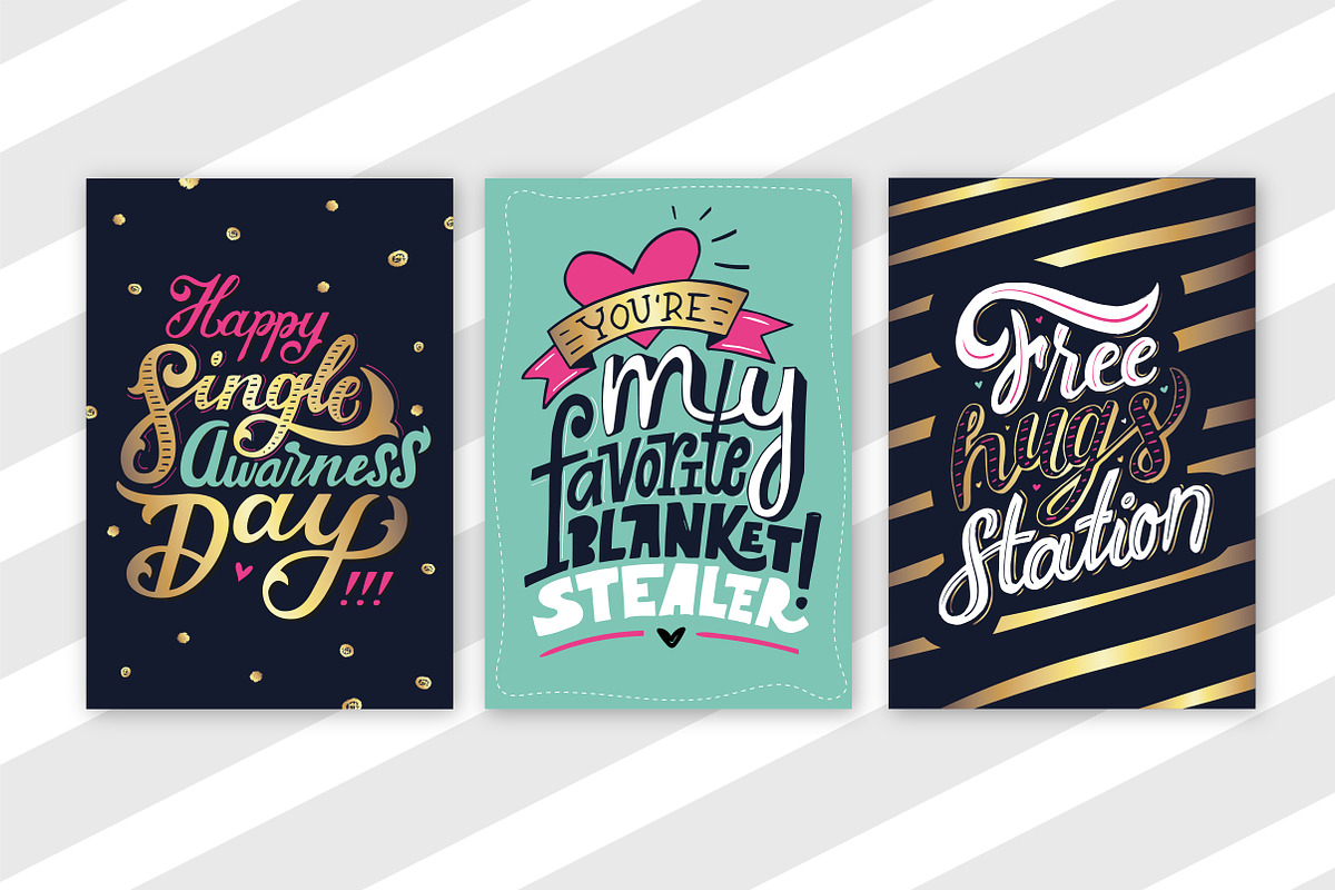 Love lettering | Valentine's Cards, a Graphic by Alexandra Deus (Photo 4 of 5)