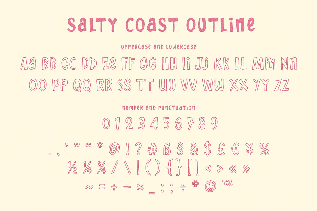 Salty Coast a Playful Ugly Font, a Handwritten Font by Blankids Studio (Photo 10 of 10)